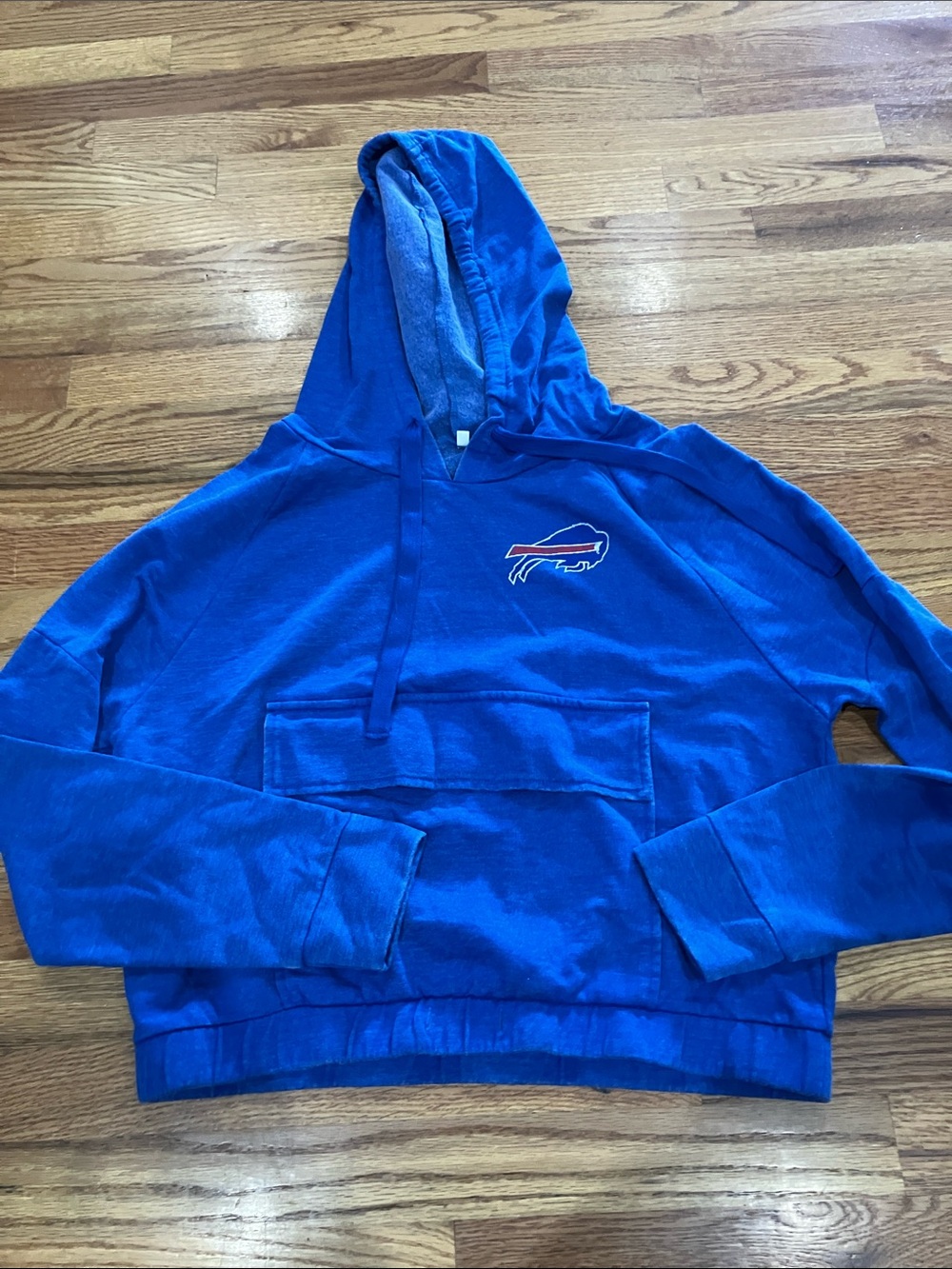Team Apparel Royal Blue Junior Buffalo Bills Hooded Sweatshirt Sz M EUC
